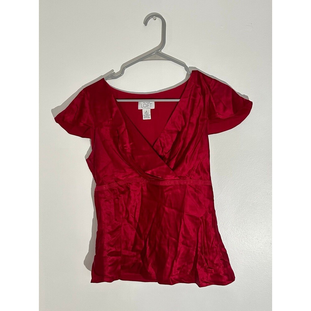 Ann Taylor Loft Red Top